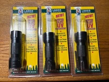 3 LAKCO Super Glow UV Flashlights New In Original Boxes