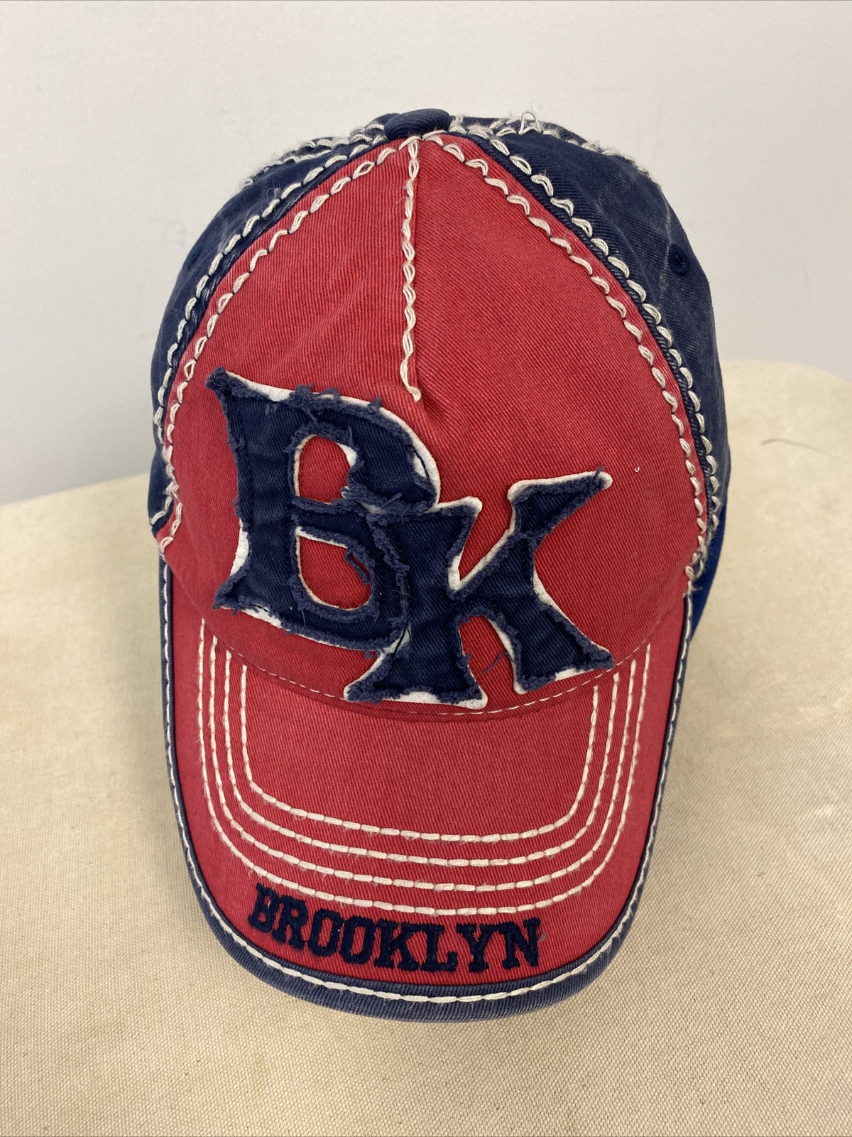 BROOKLYN BASEBALL BLUEHAT Red Patch Adjustable / … - image 1