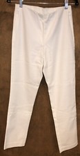 New with Tags J JILL Women's Essential Cotton Stretch Pants White Size 4 89