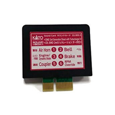 Kato 222032 Sound Card, EMD 2nd Gen Diesel w/Turbo Sound Card : HO / N Scale