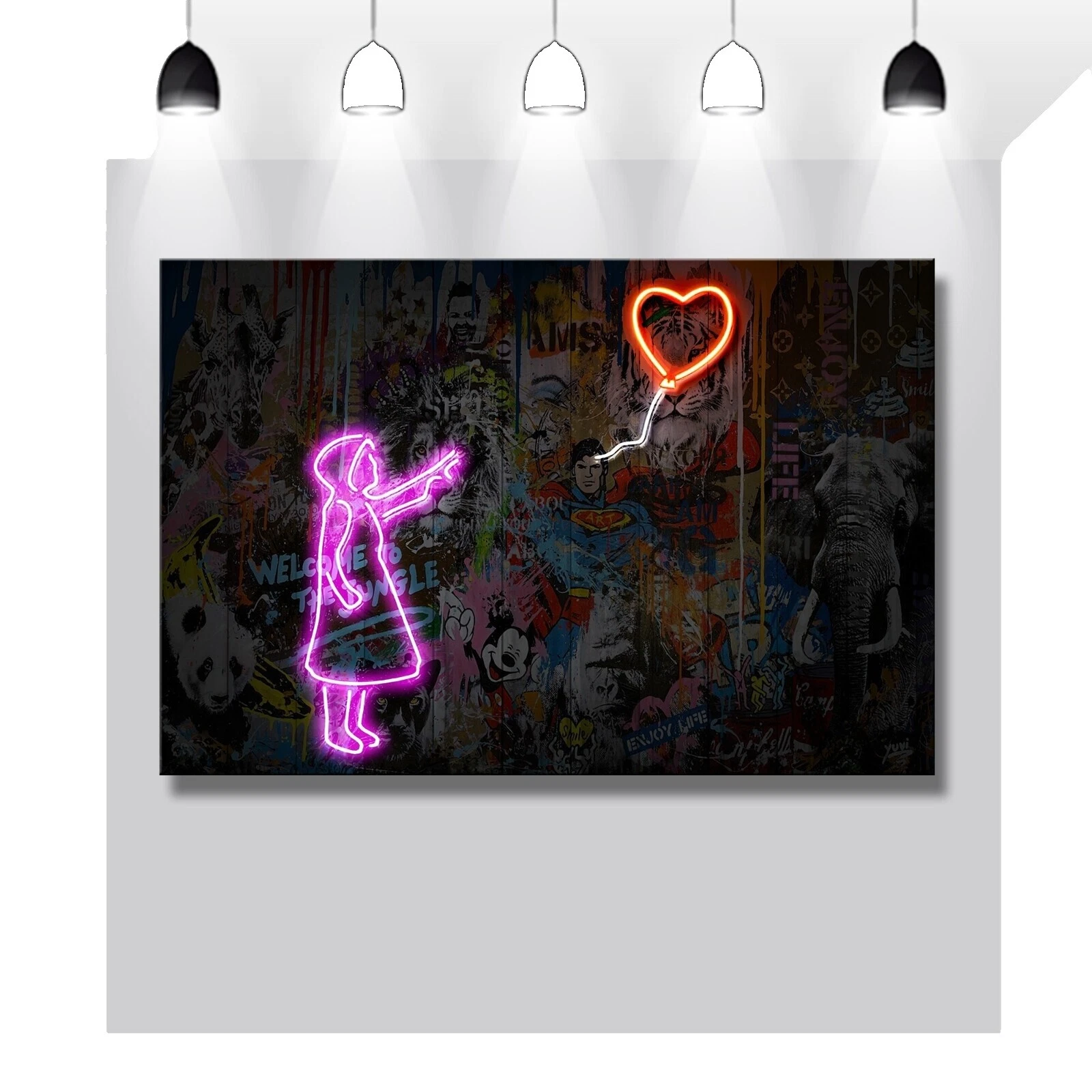 Banksy arte urbano afiches y grabados de decoración para el Hogar