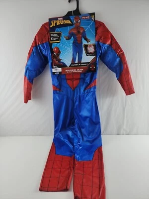 Marvel Spider-man Homecoming Muscle Chest REFLECTIVE Childs Costume Large 12-14 - Image 1 of 3