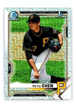 2021 Bowman Chrome Prospects Mojo Refractor #BCP-223 Po-Yu Chen Pirates