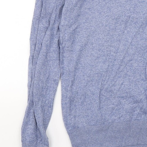 Suéter de algodón de cuello azul Brave Soul para hombre talla L - Imagen 12 de 12