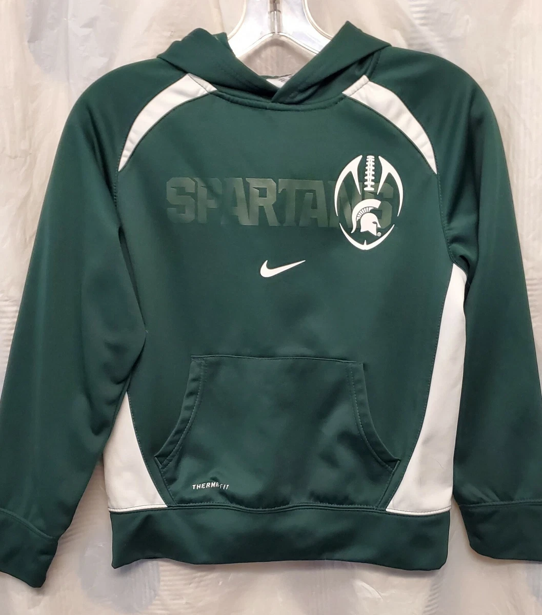 Michigan State Spartans Nike THERMA FIT Pullover Hoodie Youth M