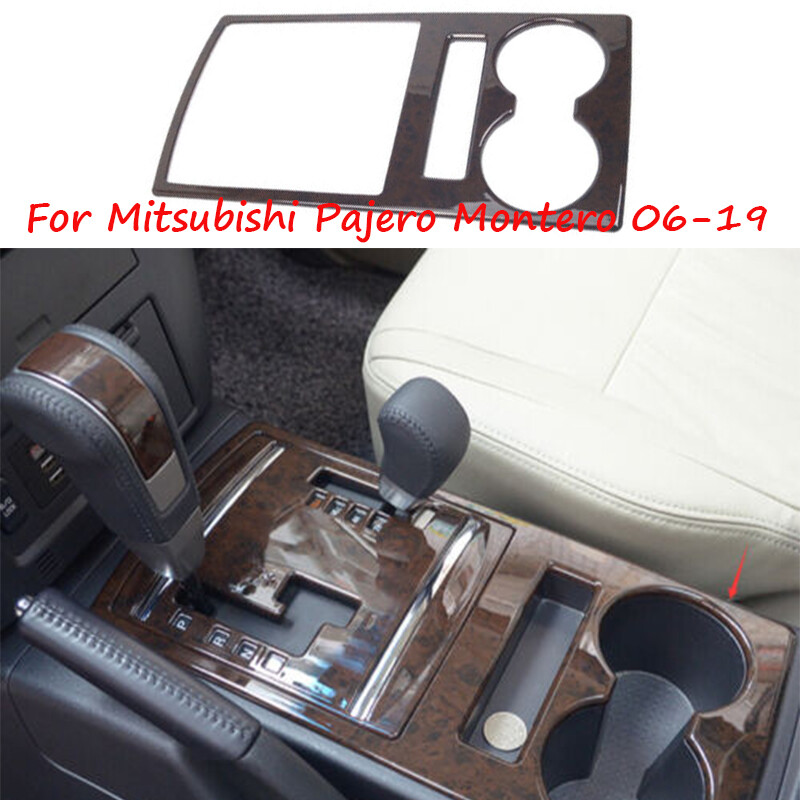 Wood Grain Central Console Gear Shift Frame For Mitsubishi Pajero