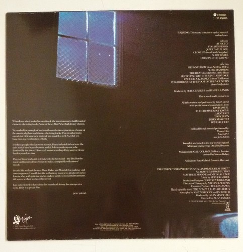 Peter Gabriel Birdy LP España original 1985 - Picture 2 of 3
