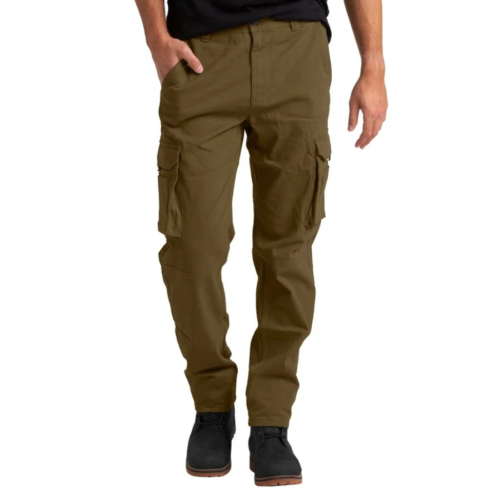 Herren Cargo Hose 6 Taschen 100% Baumwolle Freizeithose Loose Fit Arbeitshose - Bild 3 von 4
