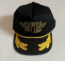 Vintage Made In USA Long Range B-1 Bomber Embroidered Tuck Strap Buckle Hat Cap