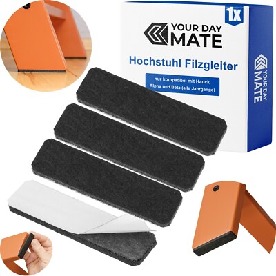 Hochstuhl Filzgleiter passend für Hauck Alpha Beta Stuhlbein Bodenschoner Filz