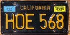 Item photo. Show Listing Details page. Listing 1967 California License Plate Number Tag – $2.99 Start