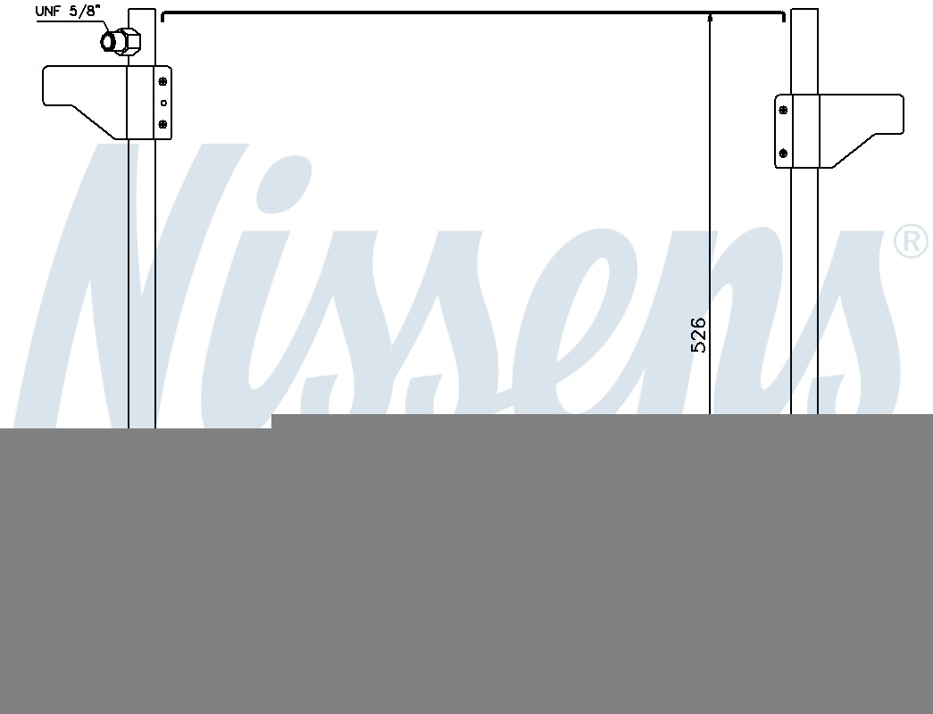 NISSENS 94390 Condensatore Climatizzatore Per MERCEDES Classe M (W163) – Senza Essiccatore