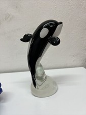 Seaworld Orca Whale Shamu Ceramic Figurine Vintage  Souvenir