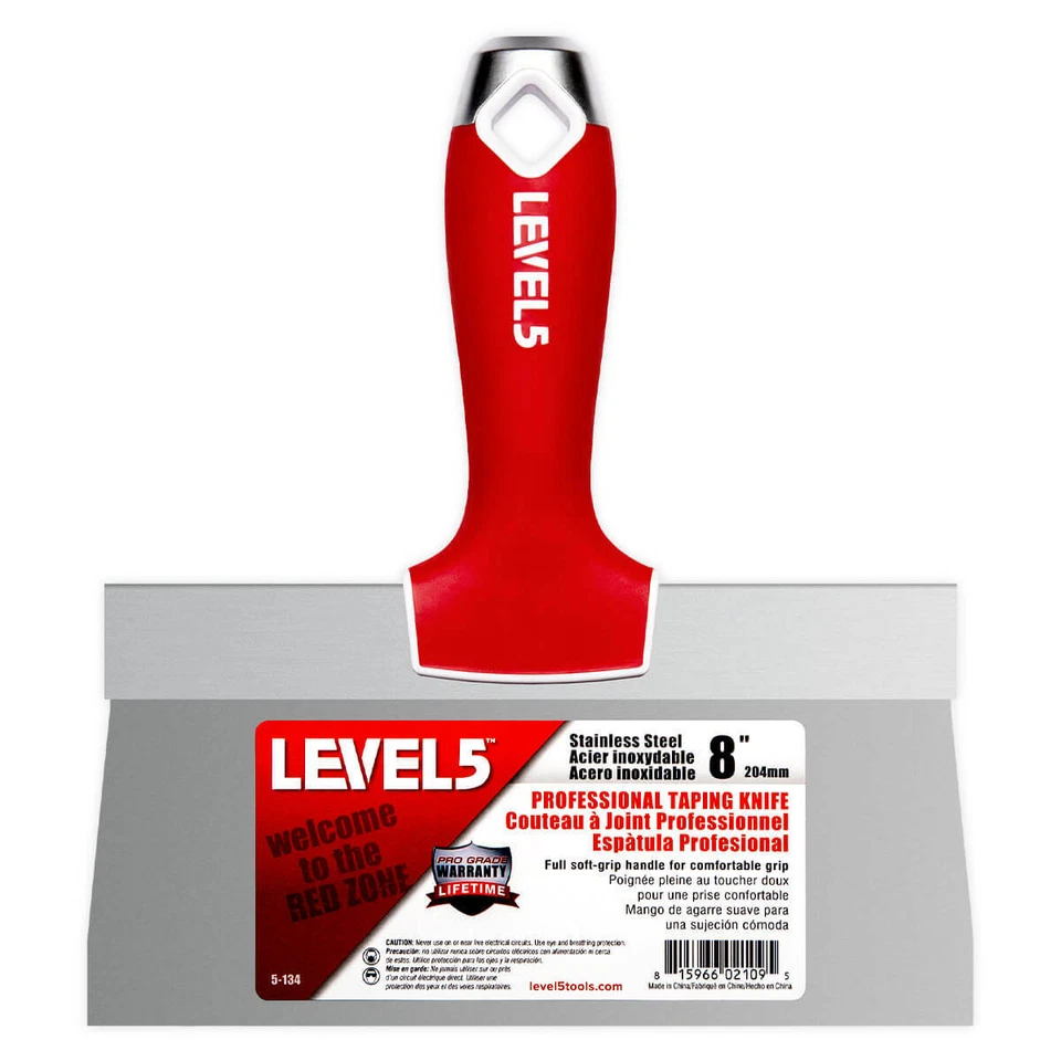 LEVEL5 Herramientas para paneles de yeso 8", 10", 12" Juego de cuchillos para cinta 3 piezas Acero inoxidable | 5-619 Foto 3 de 4
