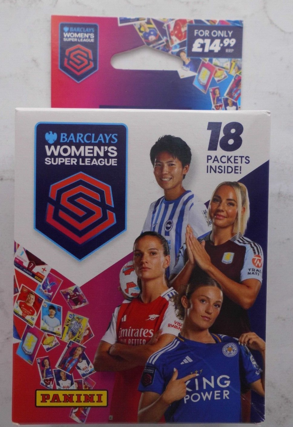 Panini Barclays Women's Super League WSL 2025 Adesivi Ufficiali MEGA Multi-set