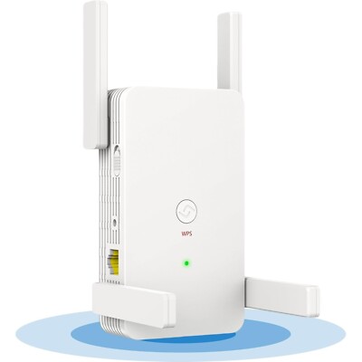 WiFi Extender Signal Booster | 1.2Gb/s Dual Band 2.4GHz & 5GHz Internet Repeater