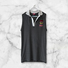 Zara x Natasha Paschal Striped Polo Dress Limited Edition Sz M Casual Preppy Fun