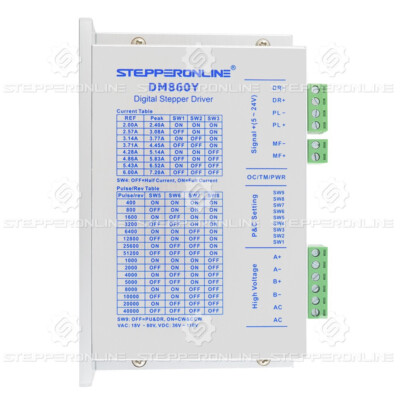 Digital Stepper Driver 2.4-7.2A 18V-80VAC/ 36V-110VDC for Nema 34 Motor