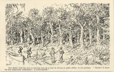 1929 Cartoon RUBBER PLANTATION - Forgot the Lawn Mower - HUMOR