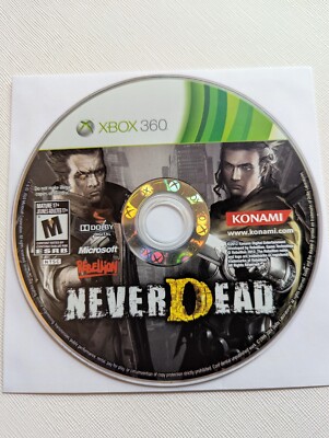 NeverDead (Microsoft Xbox 360, 2012, Konami) Game Disc Only - Tested