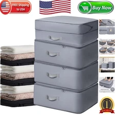 Large Compression Organizer Bags (4 Pack) - Efficient Clothes Storage Solution