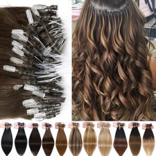 Micro Ring Loop Tip Remy Human Hair Extensions Silicone Micro Beads Link Thick