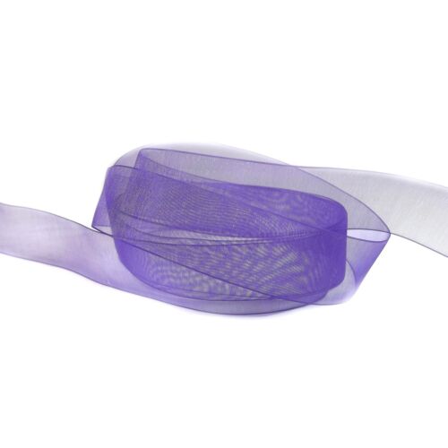25mm Organza Ribbon Large Wholesale Rolls Of 200 Yards Polyester - 25 Colours - Picture 15 of 26