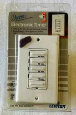 Decora Electronic Timer No. 6260M - Times At 10, 20, 30, 60 minutes - NOS