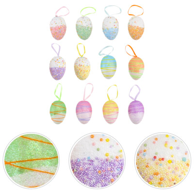 12 Pcs Simuliertes Ei-Ornament Kind Dekoration Dekorative Eier Für Wohnkultur