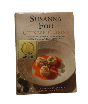 Susanna Foo Signed Chinese Cuisine James Beard Vintage 1995 Cookbook Hardcover