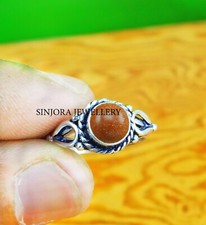 Sunstone Gemstone 925 sterling silver handmade Gift Ring US size 5 to 10