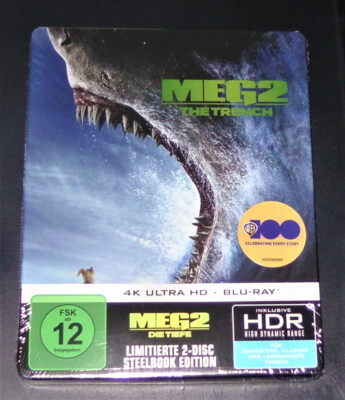 MEG 2 THE TRENCH / DIE TIEFE 4K BLU RAY + BLU RAY LIMITIERTE STEELBOOK NEU & OVP
