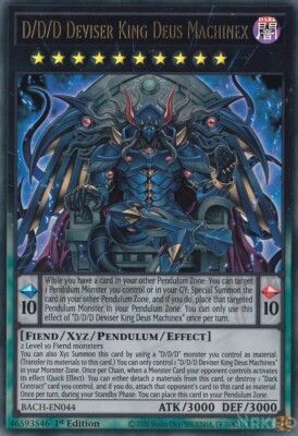 D/D/D Deviser King Deus Machinex - BACH-EN044 - Ultra Rare - 1st Edition Yugioh