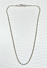 925 Italy Anklet Braided Twisted Chain 10.5 Inches
