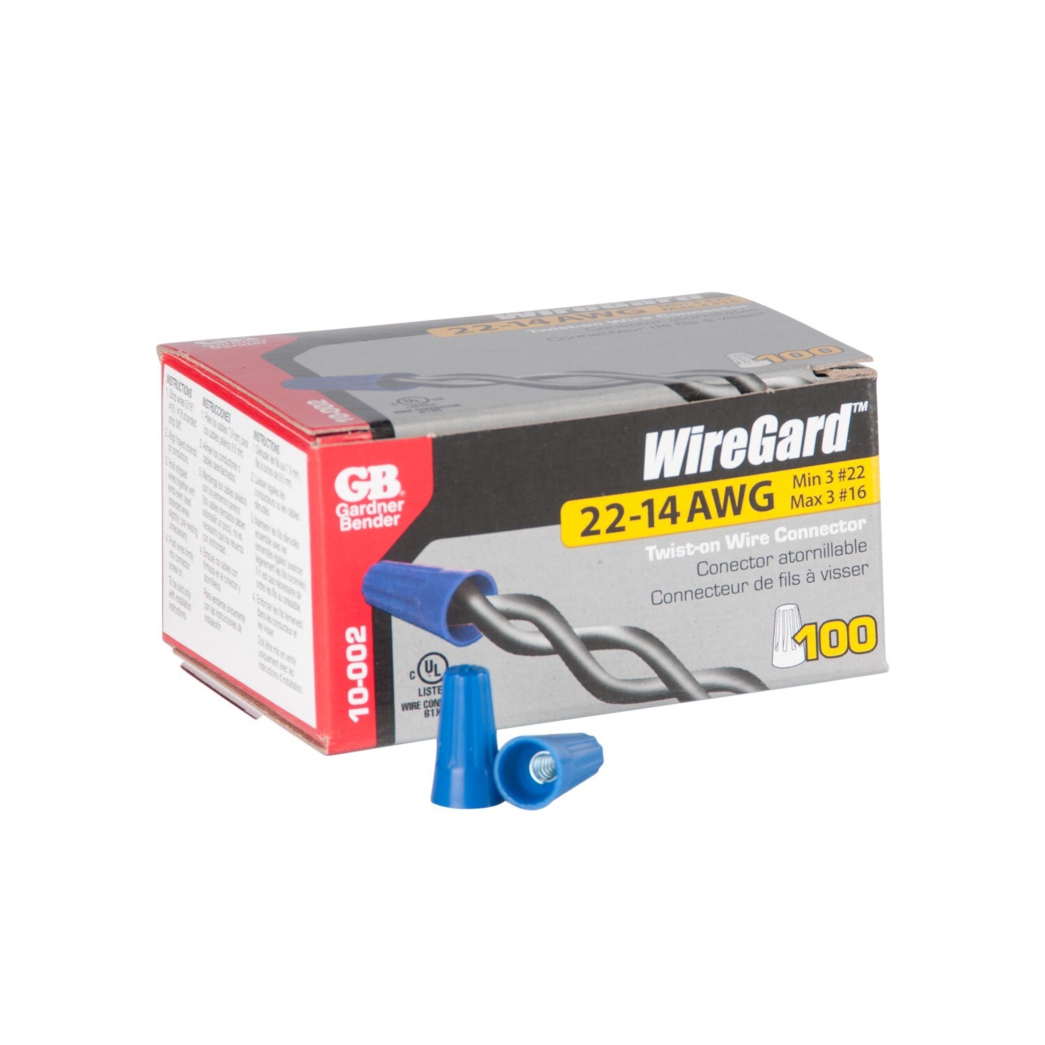 FB2-2.5-100 FLAT BLADE CONNECTOR BLUE 100PK WIRE 1.0 - 2.5MM SQUARED FB2-2.5-100 main image 1