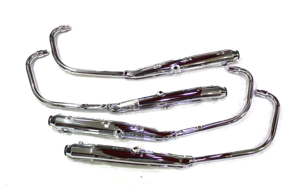 Scarichi Ricambi Honda 750 Four K2 Marving Coppia Marmitte Cromata