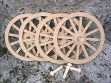 WAGON  CANNON WHEELS - 4 Inch Diameter MDF - civil war firing battle buck wagon