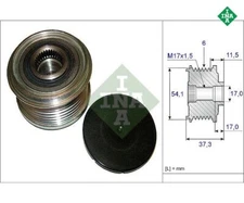 Generator Freewheel INA 535014910 for Citroen C8 C5 III Breaking