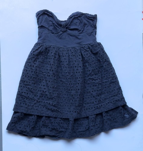 Abercrombie & Fitch Tube Top Sleeveless Y2K Junior Women's Size Small S Blue - Picture 10 of 10
