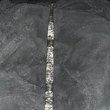 Clear Lucite Taper Candle With Silver Glitter