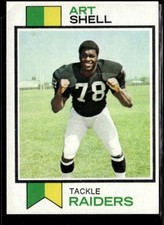 1973 TOPPS #77 ART SHELL RC RAIDERS