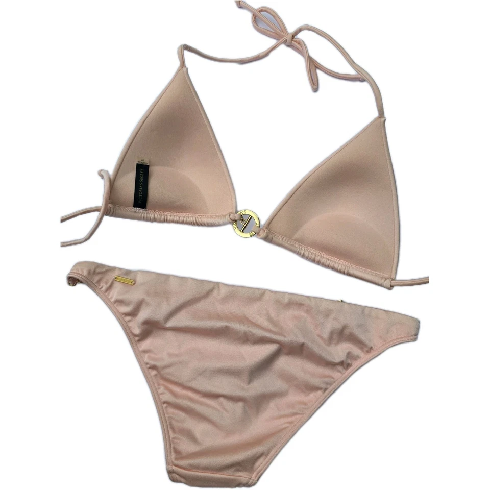Victoria's Secret Raro Triángulo Traje De Baño Push Up Cadenas Euforia Rosa S/S Nuevo Sin Etiquetas Foto 4 de 4
