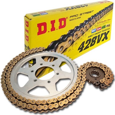 DID Kettensatz Stahl 428VX G&B Clip für Daelim VL 125 Daystar Cl. VL125FK,Bj05