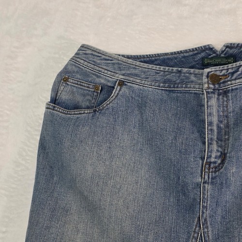 PLUS Ralph Lauren Jeans Company Flare Denim Midi Skirt, 16W - Picture 3 of 11