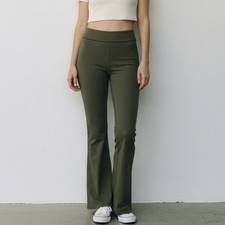 DSG Momentum Fold Over Flair Inky Olive Green Leggings Size XS NWT