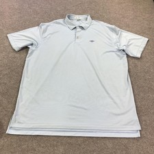 Peter Millar Polo Shirt Mens 2XL Blue Summer Comfort Golf Performance Stripe