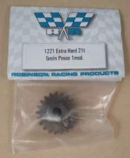 Robinson Racing RRP 1221 21T Extra Hard Steel Mod1 Pinion Gear 5mm Bore RC Parts