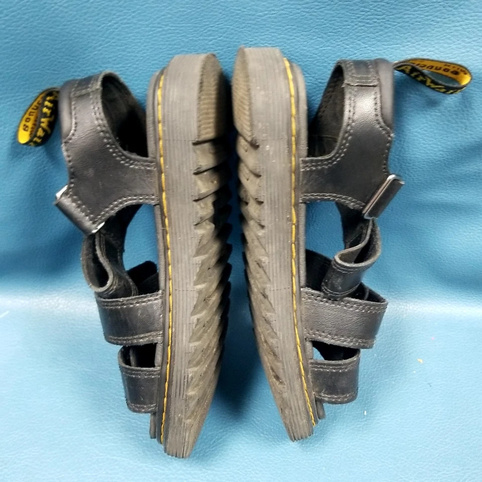 Sandalias Dr Martens Klaire J de cuero negro con tiras juveniles talla 2 Doc Martens Foto 3 de 4