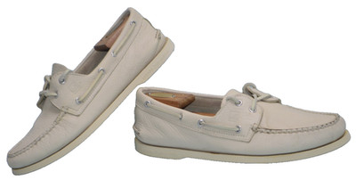 Sperry Classic 2 Eyelet Men's 11 M Beige (Smoked Elk) Leather Boat Shoes #019549