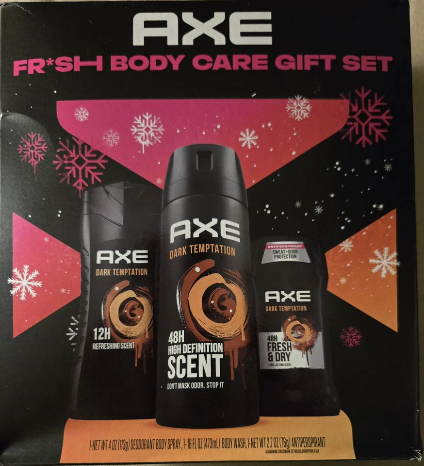 AXE Dark Temptation мужской Рождество 🎄 тела уход праздничный подарочный набор новый в коробке - Изображение 4 из 4